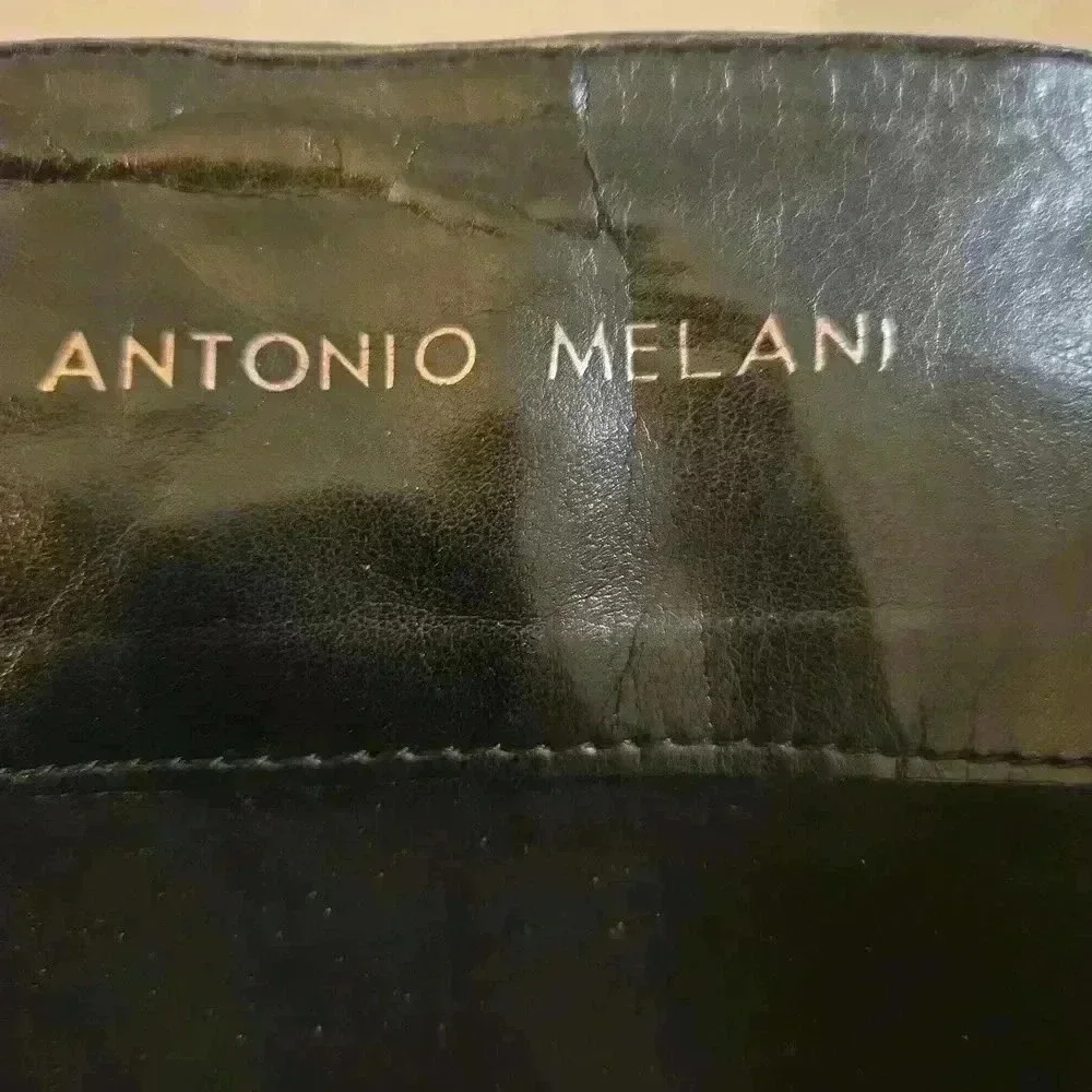 Antonio Melani Womens Tall Riding Boots Genuine Leather Black Size 7.5